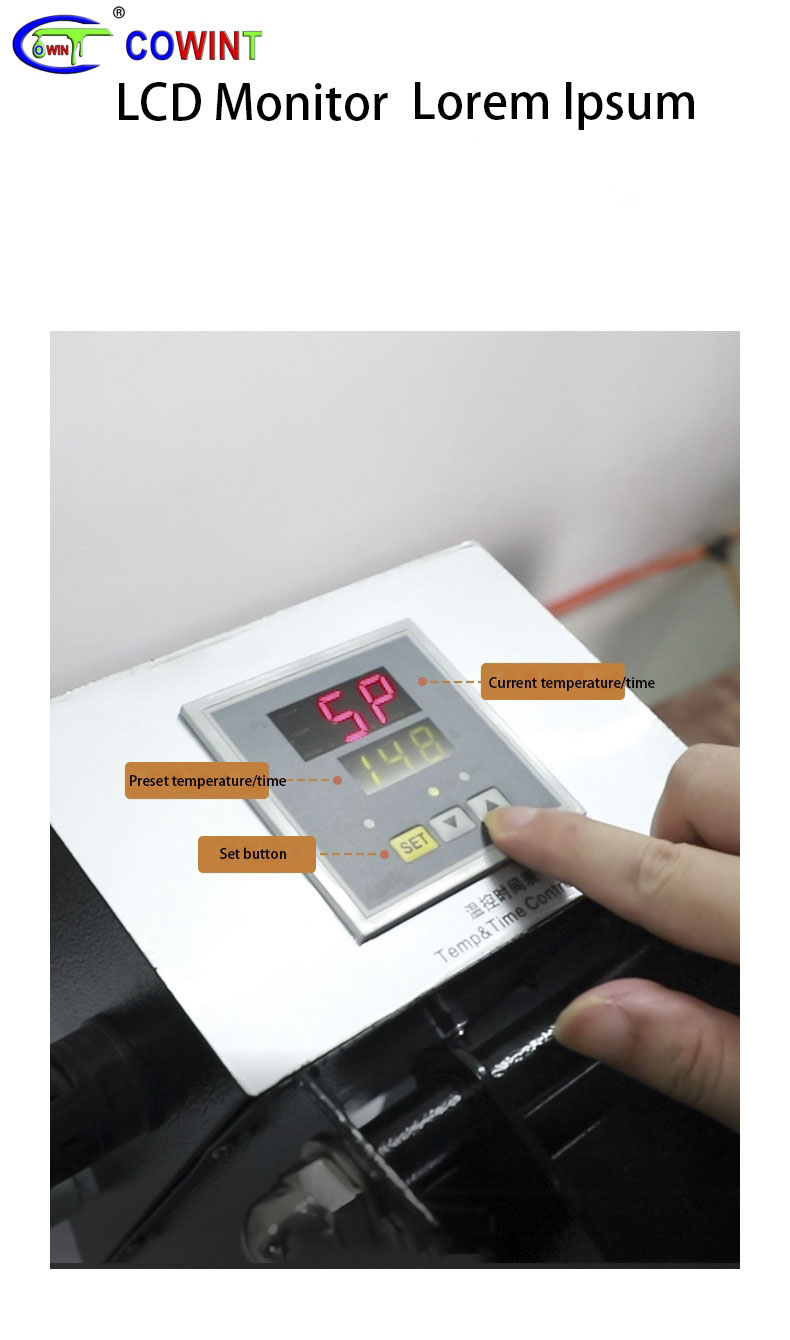 LCD screen of manual pressing machine