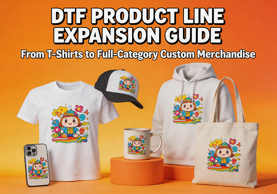 DTF Product Line Expansion Guide: From T-Shirts to Full-Category Custom Merchandise
