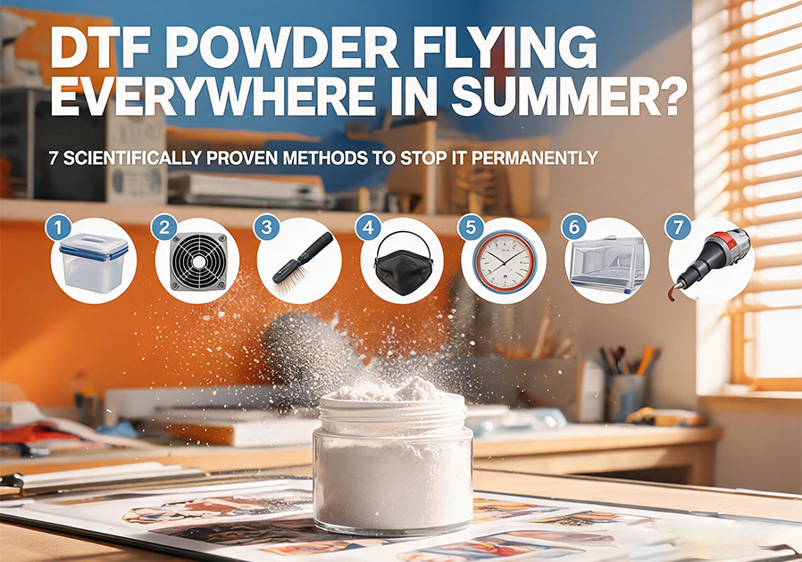 DTF Powder Flying Everywhere in Summer? 7 Scientifically Proven Methods to Stop It Permanently