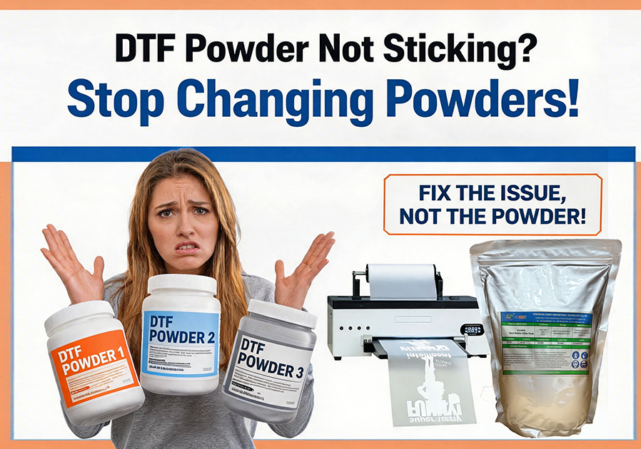 DTF Powder Not Sticking? Stop Changing Powders!