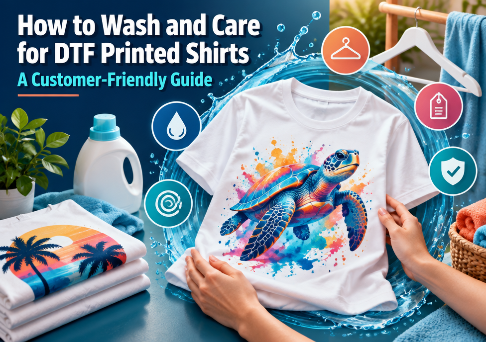 How to Wash and Care for DTF Printed Shirts: A Customer-Friendly Guide